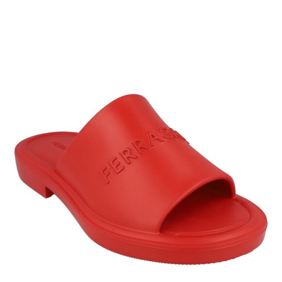 Ferragamo Mens Giuneva Logo Embossed Slides US Size 11 main image 11
